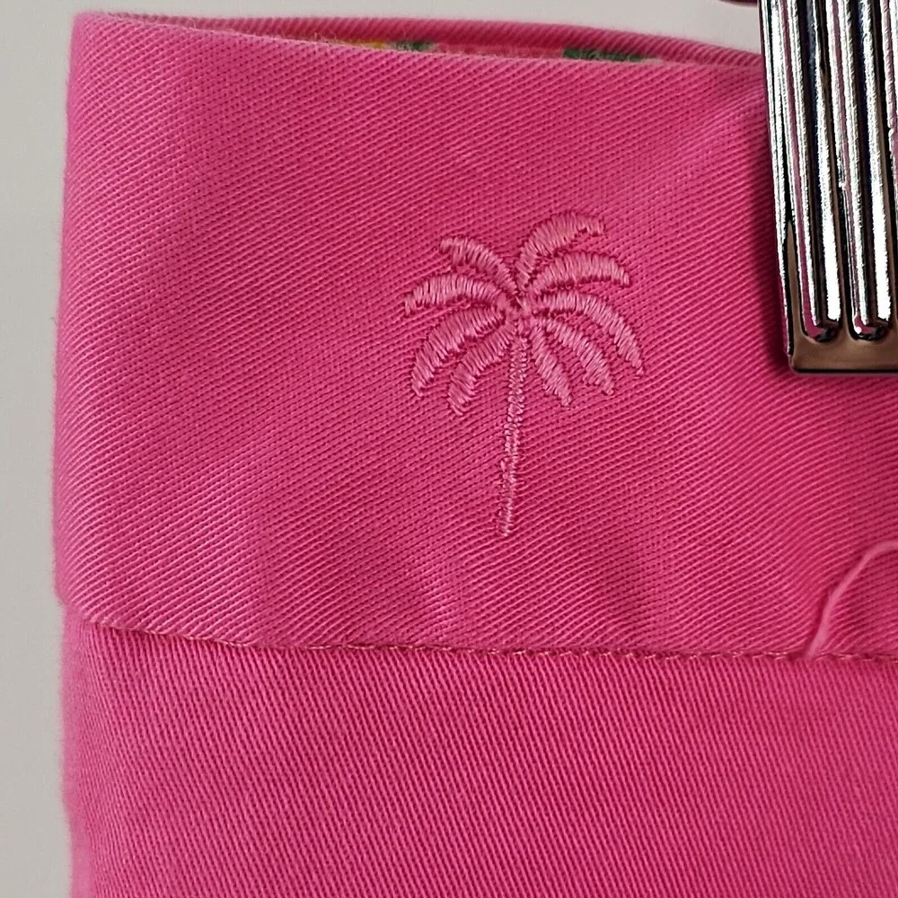 Lilly Pulitzer Hot Pink Dress Pants Size 6‎ Women's Straight Leg Stretch Bright